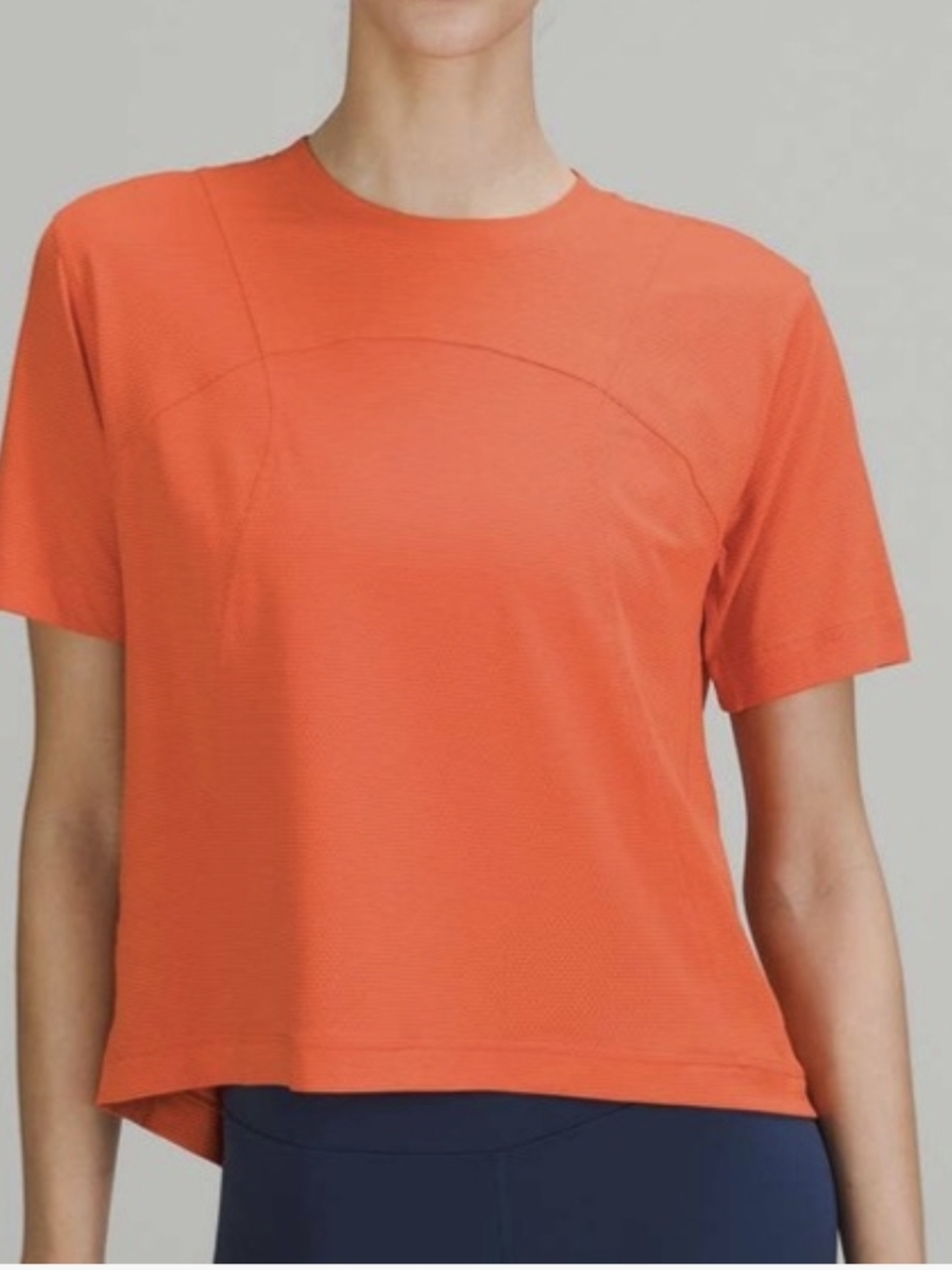 lululemon athletica Tough Training Crewneck Tee Warm Coral